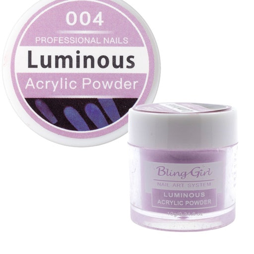 Bling Girl Luminous Acrylic Powder - 10g Assorted Colours