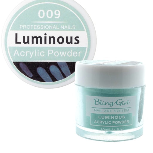 Bling Girl Luminous Acrylic Powder - 10g Assorted Colours