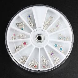 Nail Art Dangle Rhinestone Wheel