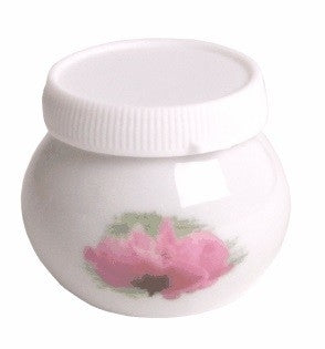 Porcelain Liquid Jar - Flower Design